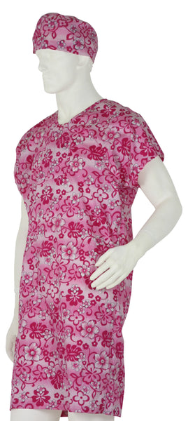 Hospital Gowns Pink Flowers