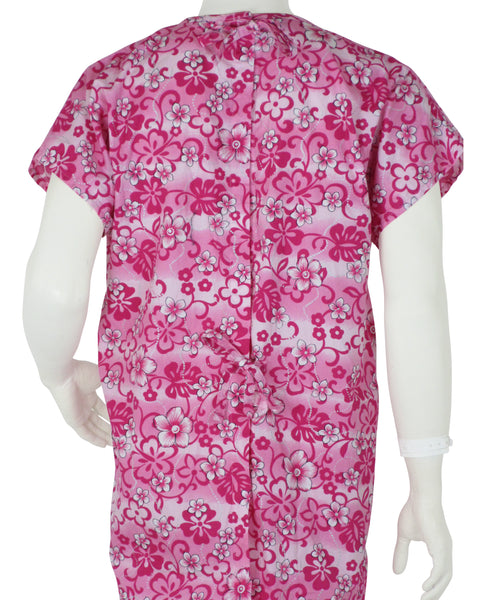 patient gowns Pink Flowers