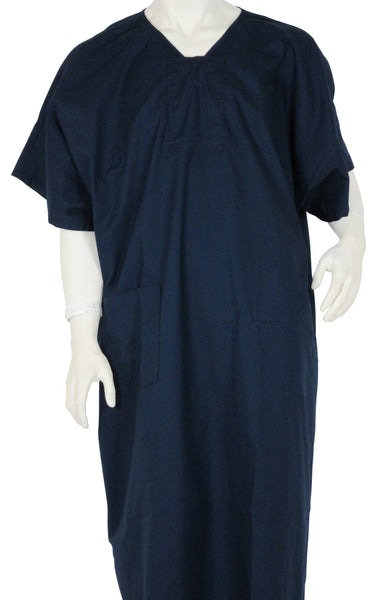 designer Patient Gowns Deep Navy