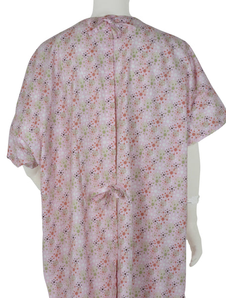 designer Patient Gowns Geometrix Pink
