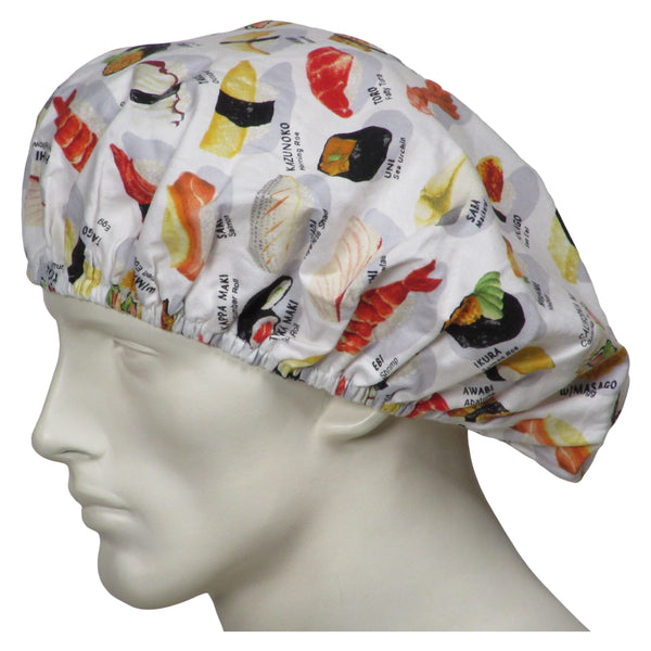 Bouffant Scrub Hats Sushi