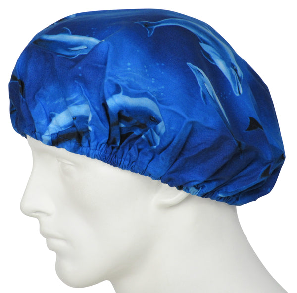Bouffant Surgical Hats Dolphins