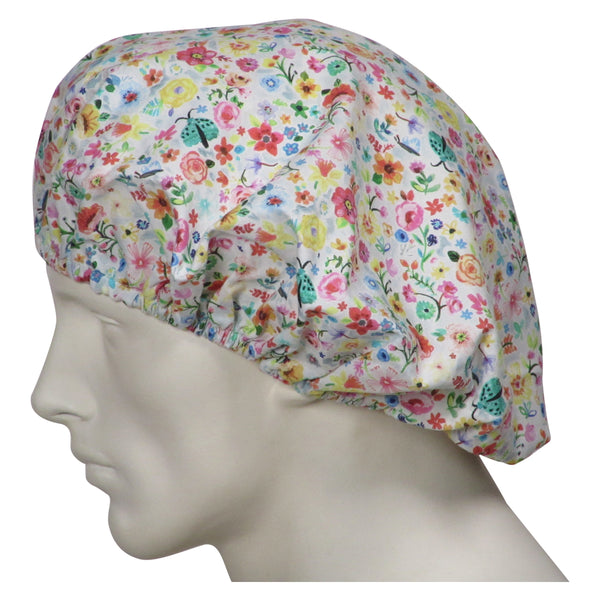 Bouffant Scrubs Caps Floral Days