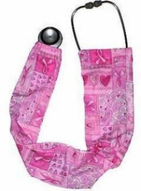 Stethoscope Covers Breast Cancer Ribbons