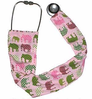 Stethoscope Covers Pink Elephants