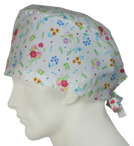 XL Surgical Hats Dainty Flowers