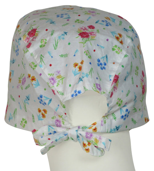 XL Surgical Cap Dainty Flowers