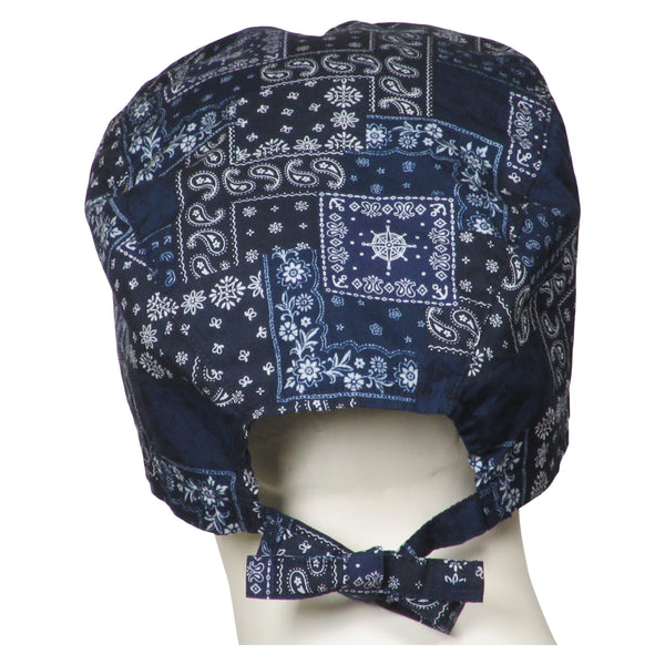 XL Scrubs Caps Bandana Blues