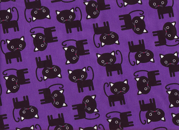 Close-up Fabric Black Cats
