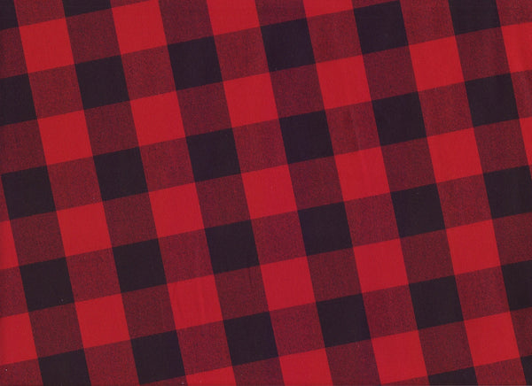 Close-up Fabric Buffalo Red