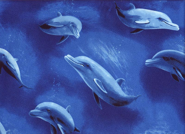 Close-up Bouffant Scrub Hats Dolphins
