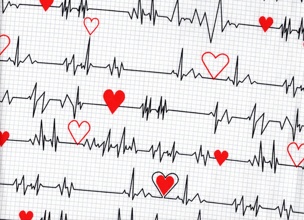 Close-Up EKG white