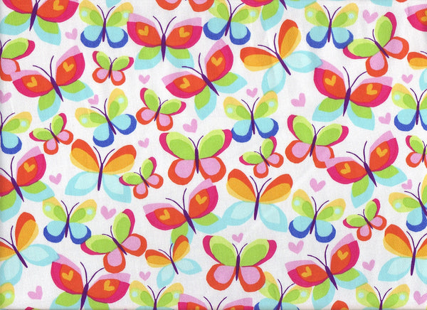 Close-up Fabric Love Butterflys