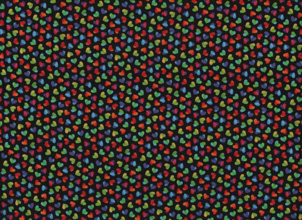 Close Up Rainbow Hearts