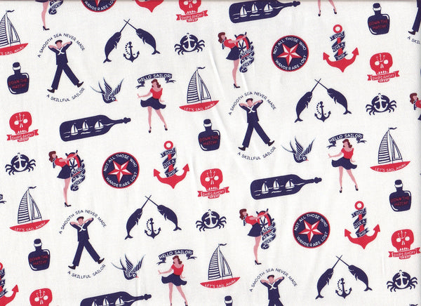 Close-up Fabric Sailors Days