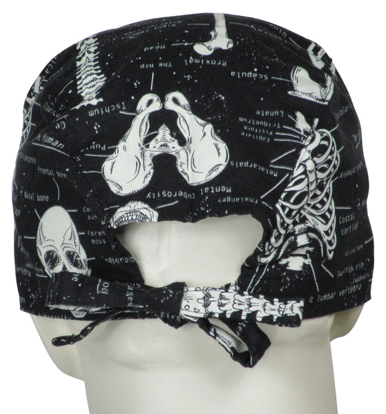 Surgical Scrub Hats Skeletons