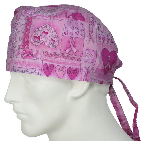 Surgical Cap Breast Cancer Ribbons