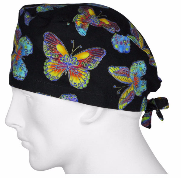 Scrub Surgical Hats Fall Butterflys