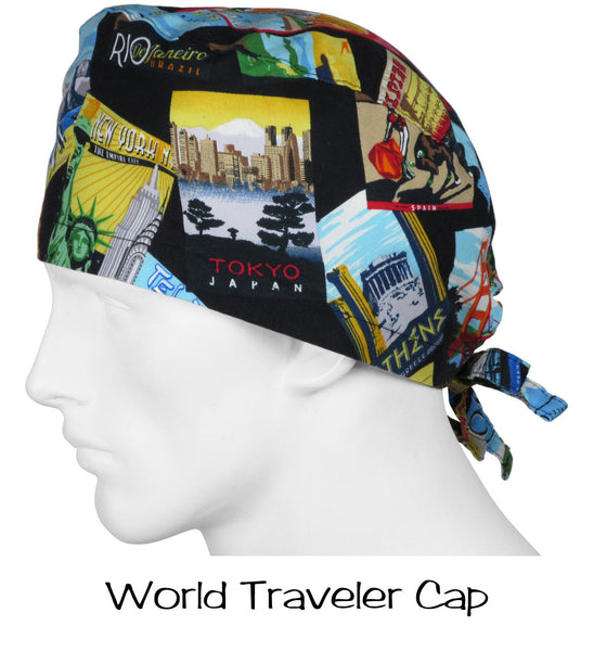 Scrub Caps World Traveler