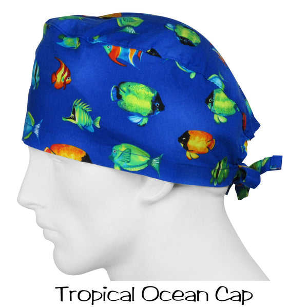 Surgical Cap Tropical Ocean