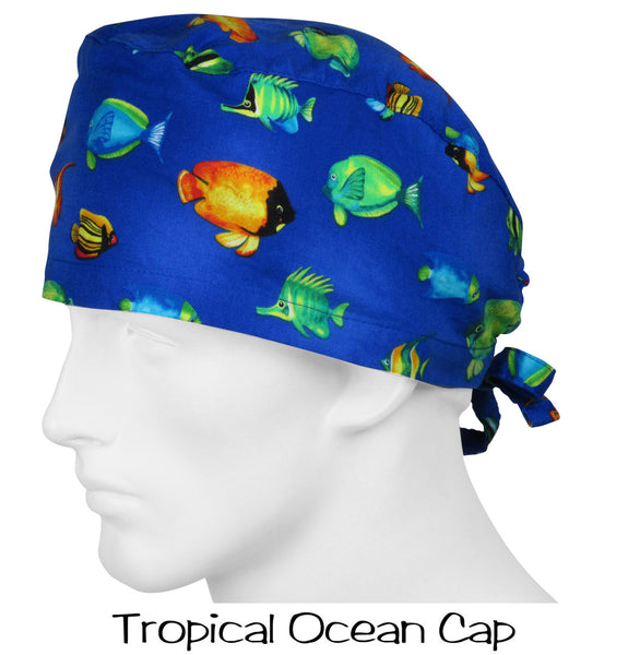 Surgical Caps Tropical Ocean