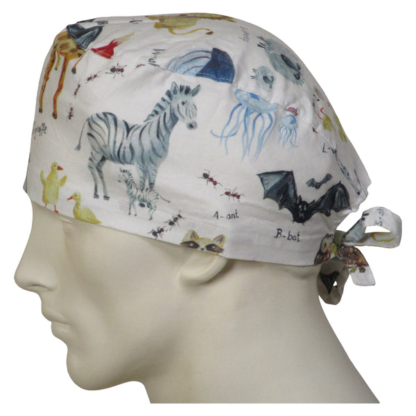 Scrub Hats Animal World