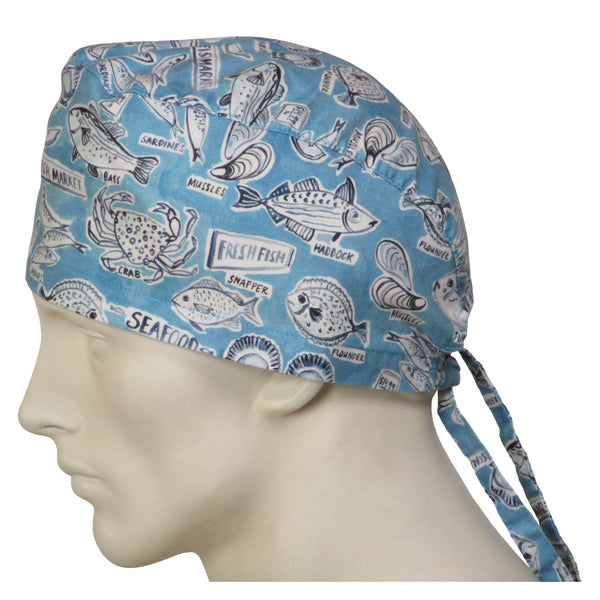 Scrub Hats Fish Market