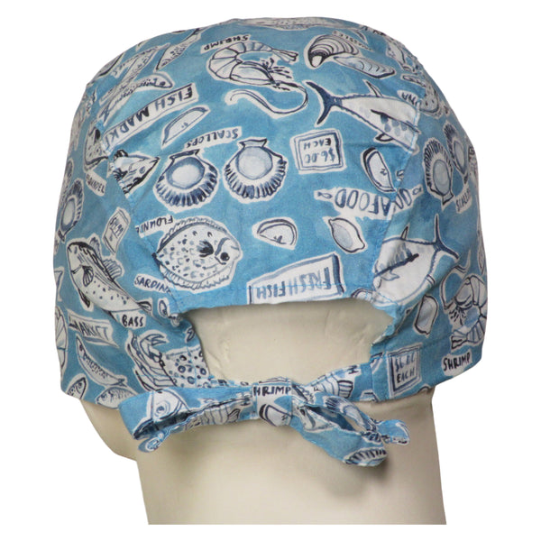 Scrubs Caps Fish Market