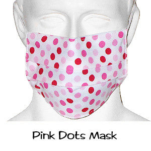 Scrub Masks Pink Dots