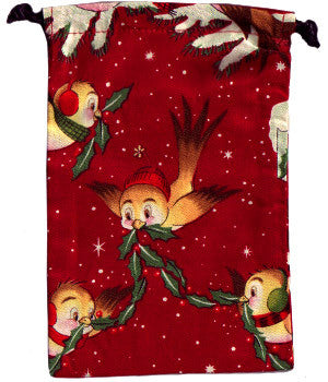 Santas Sparrows Scrub Sacks