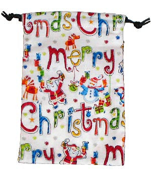 Merry Christmas Surgical Scrub Sacks