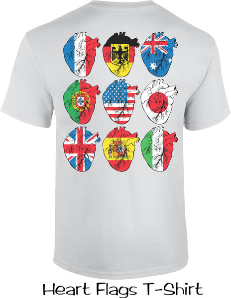 Heart Flags T Shirts