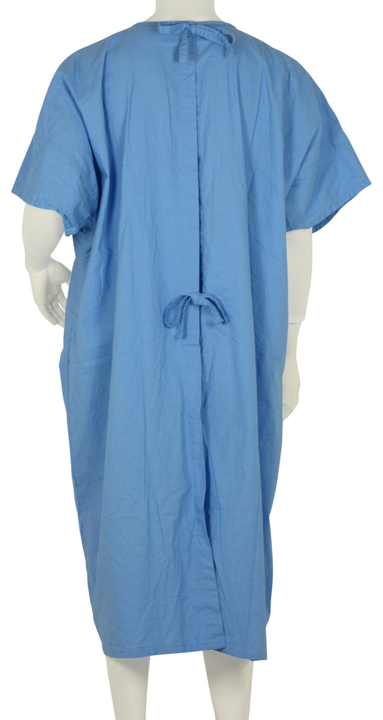 Careoutfit 3 Pack - Blue Hospital Gown with Back Tie/Hospital India | Ubuy