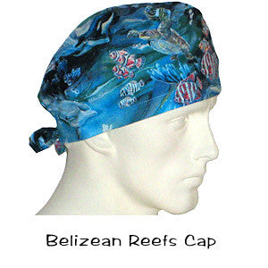 Doctors Scrub Hats Belizean Reefs