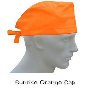 Scrub Surgical Cap Sunrise Orange