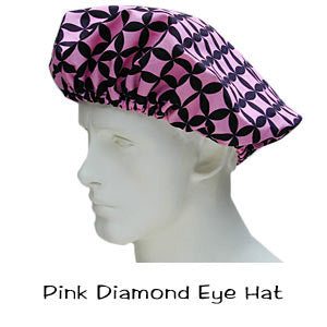 Bouffant Surgical Scrub Hat Pink Diamond