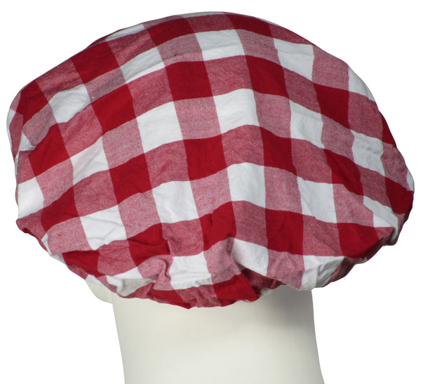 Bouffant Surgical Caps Gingham Red