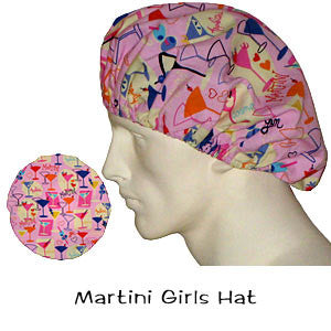 Bouffant Surgical Hat Martini Girls