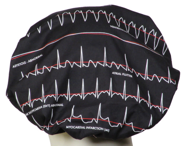 Bouffant Surgical Hats Electrocardiogram