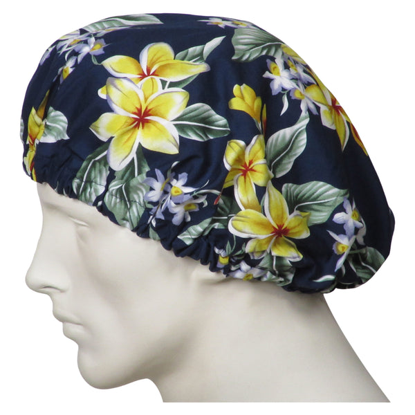 Bouffant Scrubs Island Flowers Hats