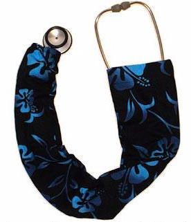 Stethoscope Cover Sock Lava Flower Black