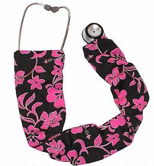 Stethoscope Socks Lava Flowers Pink