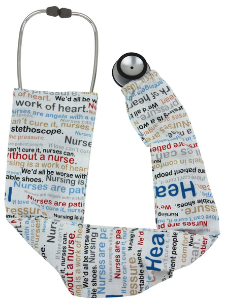 Stethoscope Covers Nurses Words