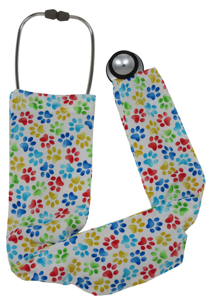 Stethoscope Covers Cats Paws White