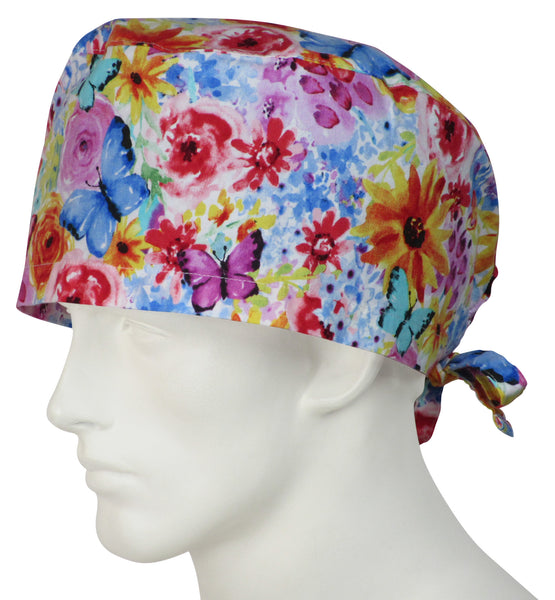XL Surgical Hats Fall Bloom