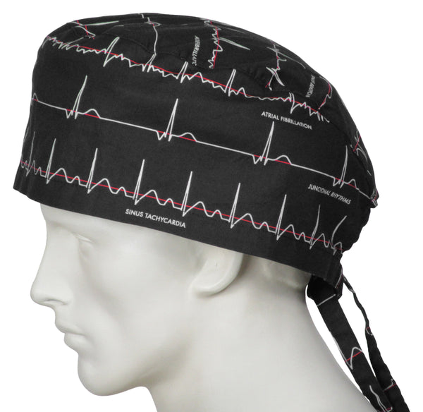 XL Scrub Caps Electrocardiogram