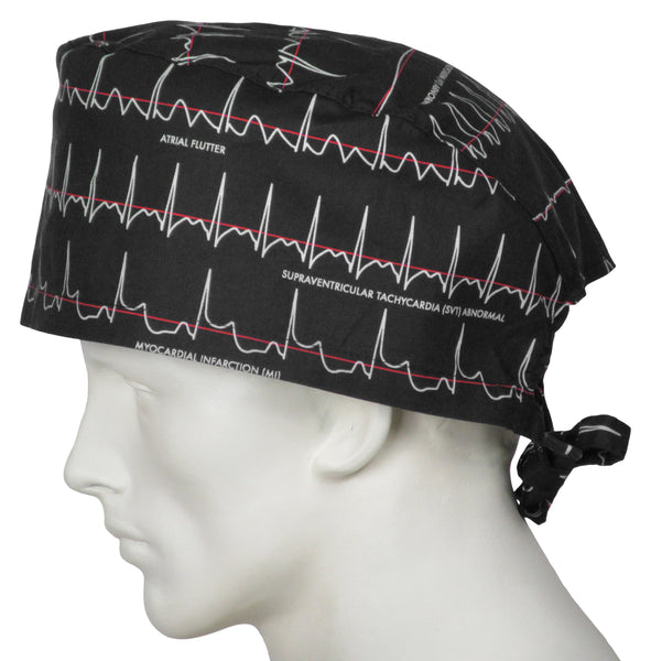 XL Surgeon Caps Electrocardiogram