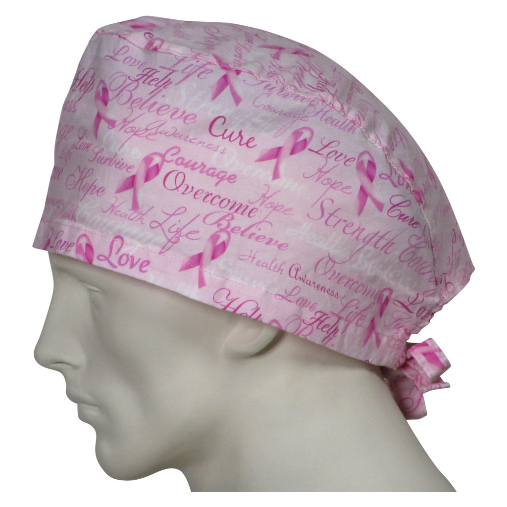 XL Surgical Caps Pink Ribbons – surgicalcaps.com
