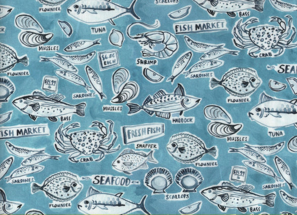 Close Up Fabric Fish Market