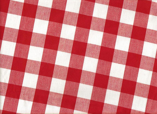 Close-up Bouffant Surgical Hats Gingham Red